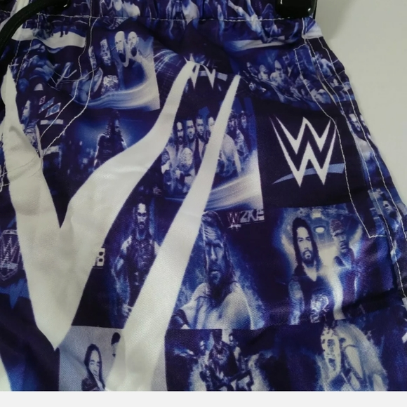 Boy's Sz S Multicolored 3D Graphic Swimtrunks Featuring Smackdown WWE SuperStars - Picture 7 of 12